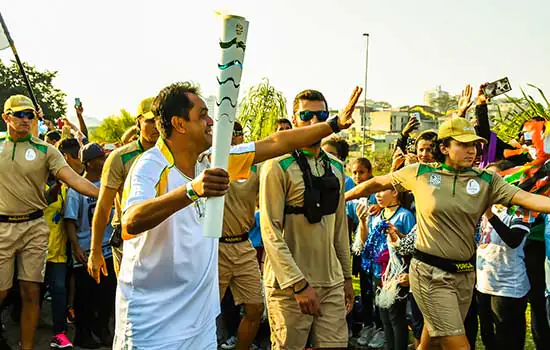 15 mil pessoas acompanharam a Tocha Olímpica em Santo André