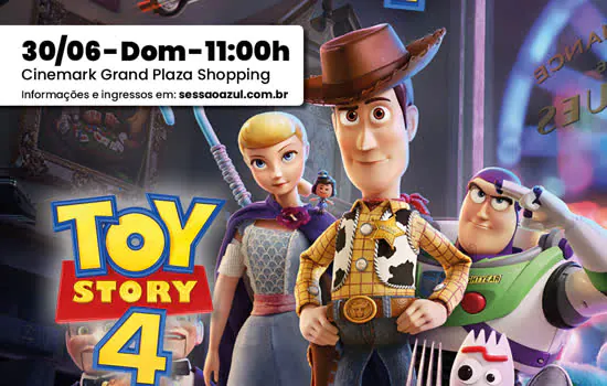 Grand Plaza Shopping recebe “Sessão Azul” com o filme Toy Story 4