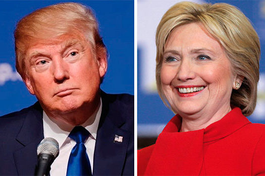 Hillary e Trump aparecem em empate técnico na disputa presidencial