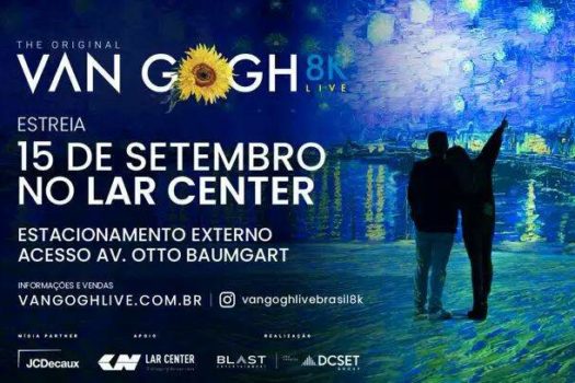 Lar Center recebe a maior exposição imersiva mundial sobre a obra de Van Gogh