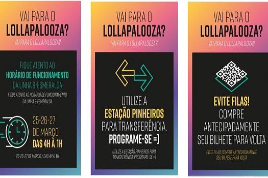 ViaMobilidade engajada para proporcionar segurança e conforto a quem for ao Lollapalooza