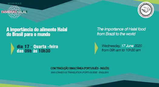 Webinar mostrará potencial do mercado Halal