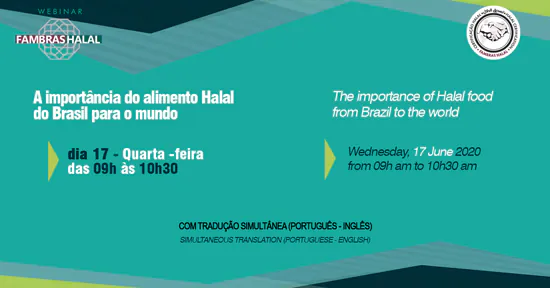 Webinar mostrará potencial do mercado Halal