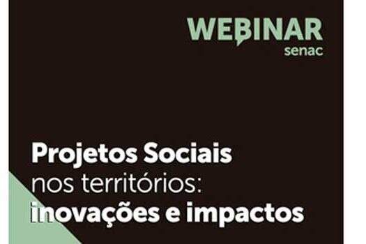 Senac São Paulo promove webinar sobre desenvolvimento social