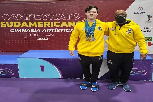 Yuri Guimarães, de São Caetano, ganha quatro medalhas no Campeonato Sul-Americano