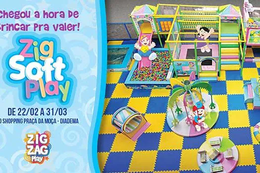 Zig Soft Play garante a diversão das crianças no Shopping Praça da Moça