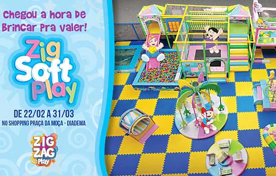 Zig Soft Play garante a diversão das crianças no Shopping Praça da Moça