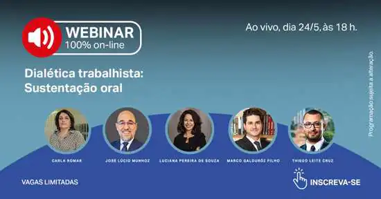 Sustentação oral é tema de webinar na Associação dos Advogados