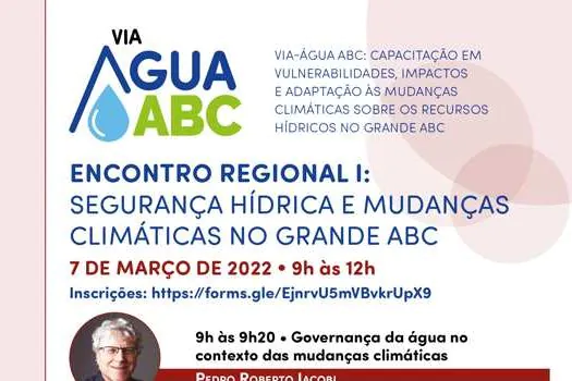 Consórcio ABC participa de encontro regional sobre segurança hídrica e mudanças climáticas