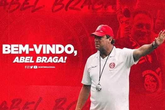 Após saída de Coudet, Abel Braga é apresentado pela 7ª vez ao Internacional