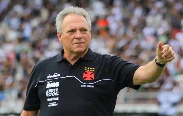 Abel Braga será auxiliar de técnico sub-20 do Vasco diante do Cuiabá no Brasileirão