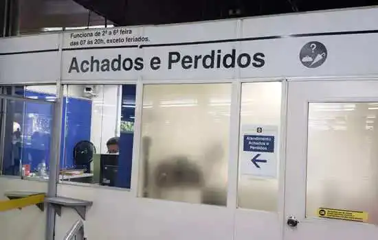 Metrô guardou mais de 58 mil objetos perdidos em 2021