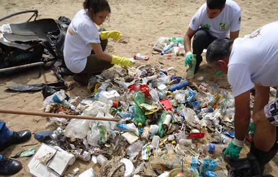 Ação retira lixo e protege espécies em águas costeiras de Ilhabela