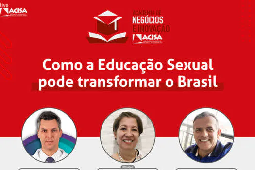 Como a educação sexual pode transformar o Brasil é tema de evento virtual