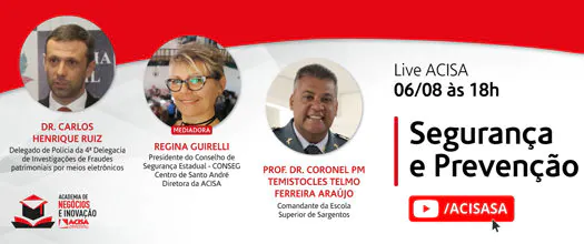 ACISA promove live com foco na segurança, prevenção e fraudes cibernética