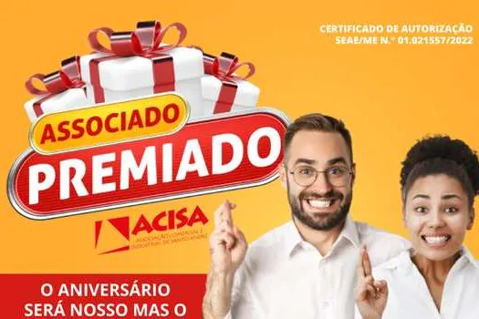 ACISA lança Campanha Associado Premiado