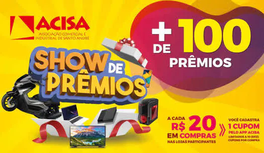 ACISA lança nova edição da campanha Show de Prêmios