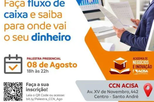 Fluxo de Caixa é tema de palestra do Sebrae em parceria com a ACISA