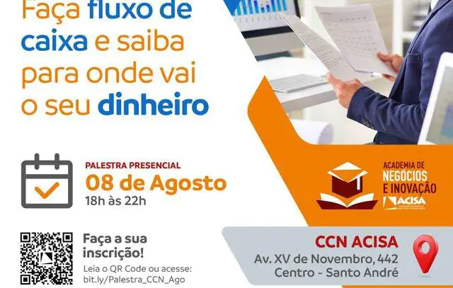 Fluxo de Caixa é tema de palestra do Sebrae em parceria com a ACISA