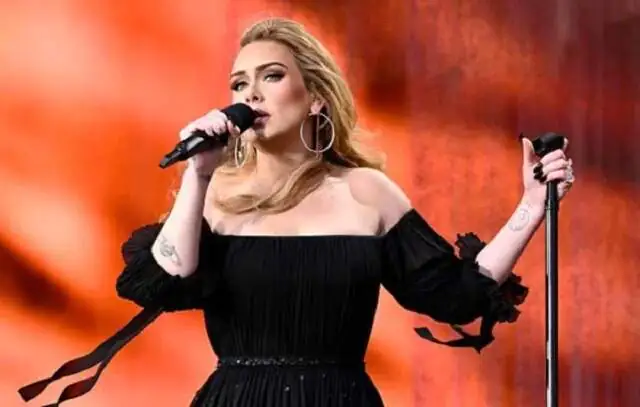 Adele conta aos fãs que desmaiou em show por dor na coluna: ‘Me encontraram no chão’