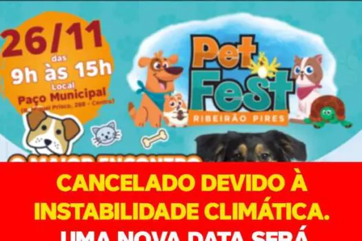 Cancelado Pet Fest Ribeirão Pires