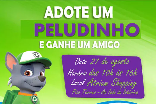 Atrium Shopping promove 3ª feira de adoção de animais