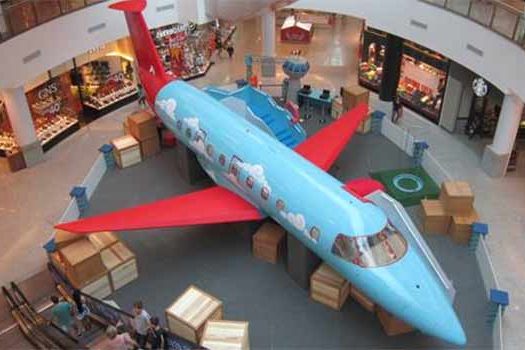 Avião Interativo pousa no São Bernardo Plaza Shopping