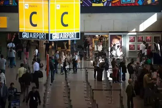 Movimento no aeroporto de Guarulhos ainda é menor que o pré-pandemia