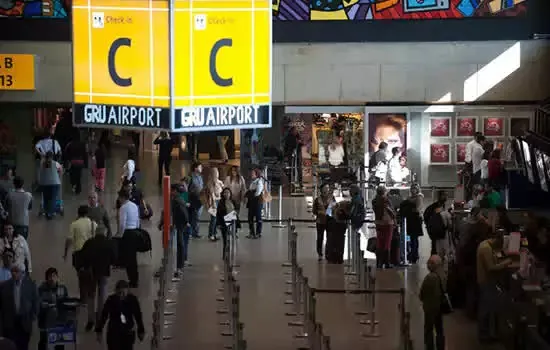 Movimento no aeroporto de Guarulhos ainda é menor que o pré-pandemia