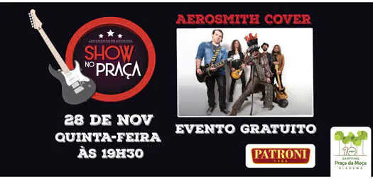 Aerosmith Cover apresenta show gratuito no Shopping Praça da Moça