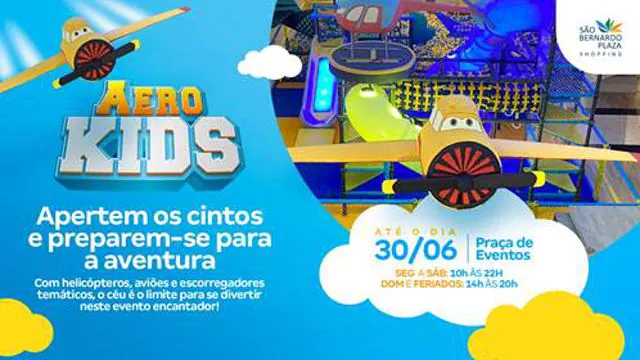 São Bernardo Plaza expande programação para crianças com atração AERO KIDS