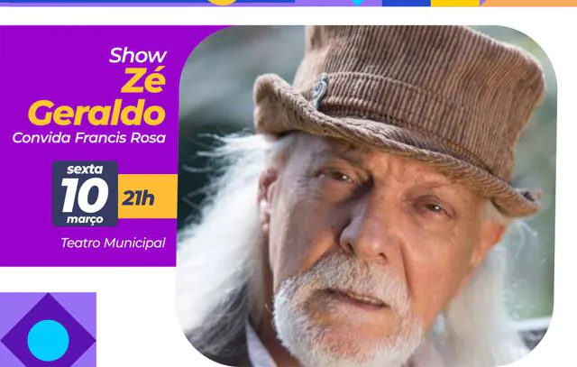 Teatro Municipal de Mauá apresenta o cantor Zé Geraldo