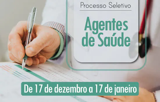 Ribeirão Pires abre processo seletivo para agentes de saúde