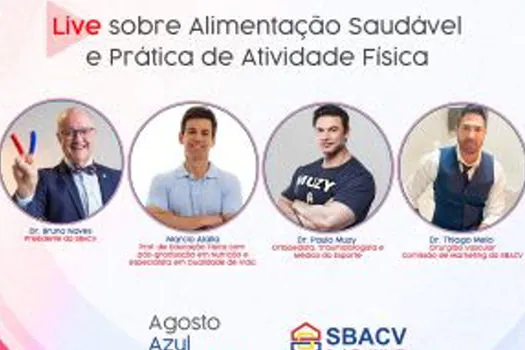 Última live da Campanha Agosto Azul e Vermelho acontece hoje (31)