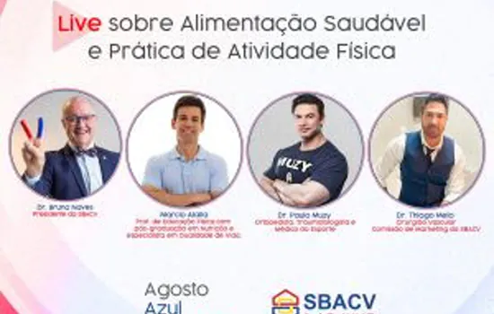 Última live da Campanha Agosto Azul e Vermelho acontece hoje (31)