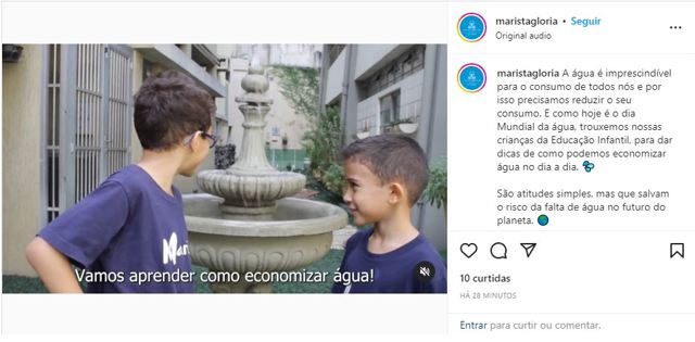 Crianças de São Paulo gravam vídeo com dicas sobre como poupar água