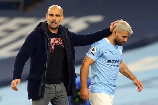 Guardiola deseja boa recuperação a Agüero e recomenda “cuidado para toda a vida”