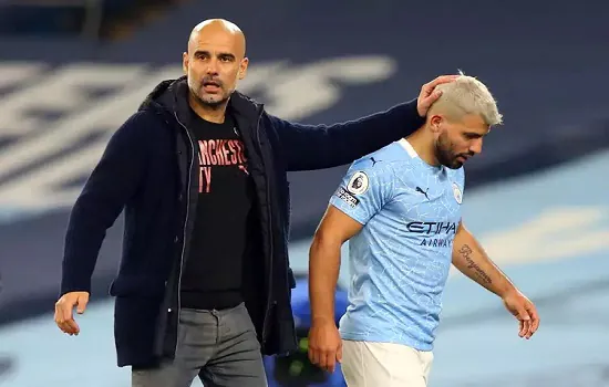 Guardiola deseja boa recuperação a Agüero e recomenda “cuidado para toda a vida”