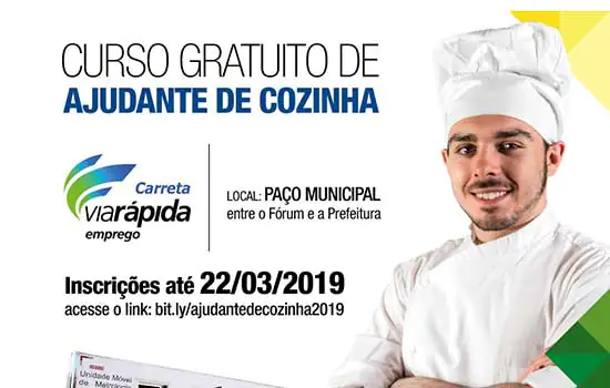 Santo André abre inscrições para curso gratuito de ajudante de cozinha