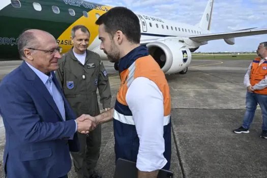 Alckmin chega ao Rio Grande do Sul para visitar região afetada por ciclone