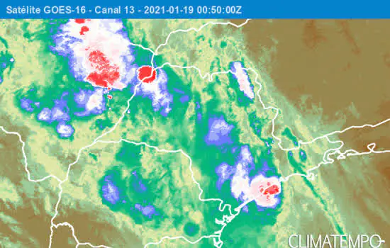 Alerta para chuva muito volumosa sobre o Vale do Ribeira