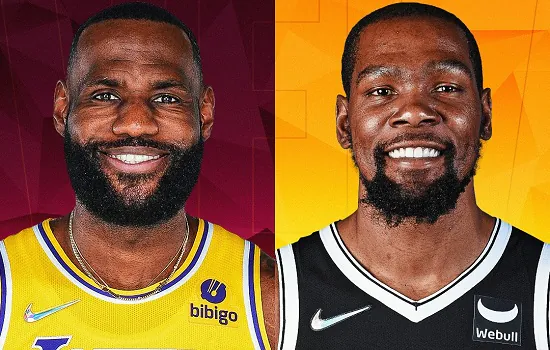 Com LeBron e Durant de capitães