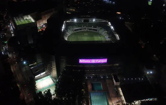 Allianz Parque recebe iluminação em apoio ao Setembro Roxo