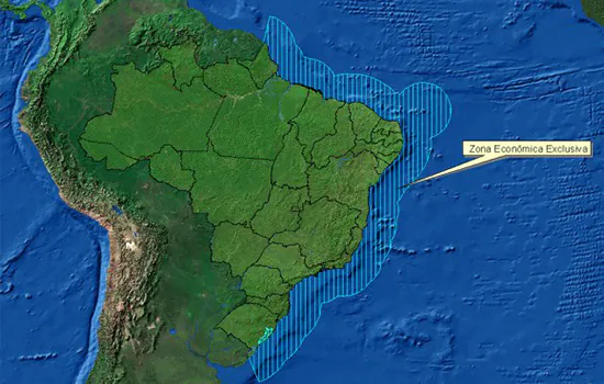 Brasil quer ampliar em 58% sua área marítima