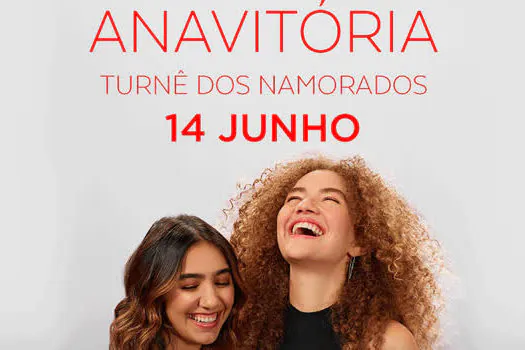 ANAVITÓRIA se apresenta em SP com turnê especial Dia dos Namorados