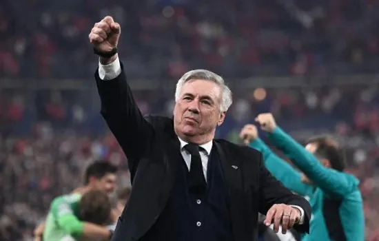 Ancelotti diz que se aposentará após Real Madrid e espera sucesso de Vinícius Jr