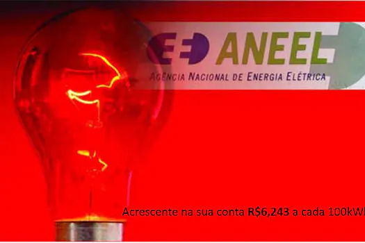 Governo pediu e Aneel retoma taxa extras na conta de luz: bandeira vermelha