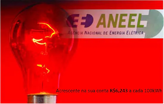 Governo pediu e Aneel retoma taxa extras na conta de luz: bandeira vermelha