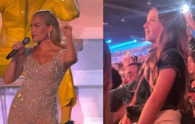 Luciano Huck mostra filha encantada com Angélica cantando no palco do Criança Esperança