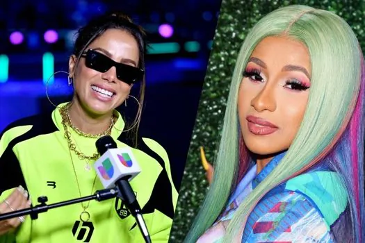 Anitta faz coreografia de Cardi B e rapper comenta, veja